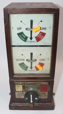 Lot 29 - Original Railway Block Instrument Up/Down Line