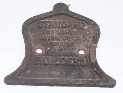 Lot 33 - Original cast iron Standard Railway Builders...