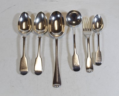 Lot 342 - A pair of Victorian silver dessert spoons;...