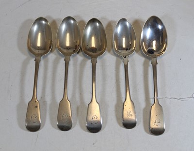 Lot 345 - A set of three 19th century silver serving...