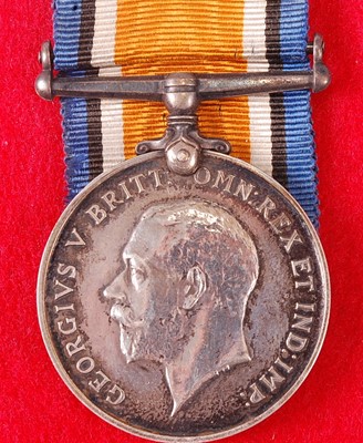 Lot 2116 - A WW I British War medal, naming 15098. PTE. J....