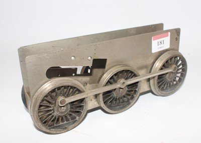 Lot 181 - Bassett Lowke Gauge 1 chassis for 0-6-0 loco,...