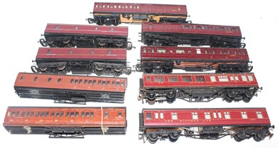 Lot 489 - Eight kit built coaches, 4 x LMS, 4 x LNER, a...