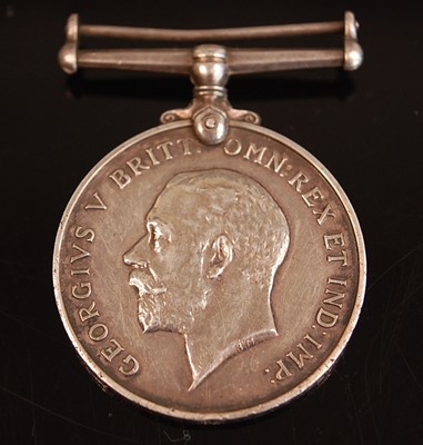 Lot 2144 - A WW I British War medal, naming R.M.A. 14439...