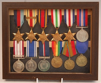 Lot 2145 - A group of twelve medals to include 1939-1945...