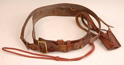 Lot 2410 - A brown leather and brass mounted Sam Browne...
