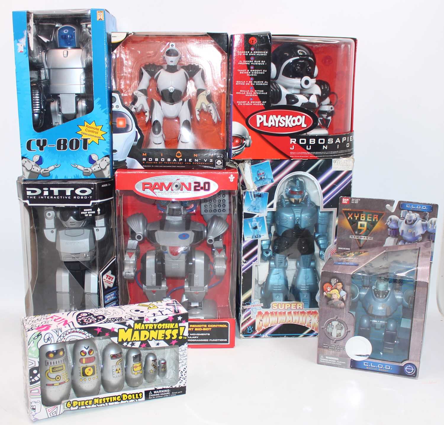 Lot 1097 - Eight various boxed modern release plastic and...