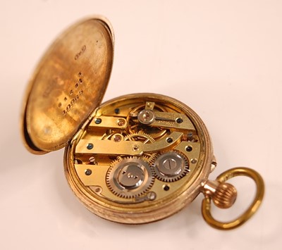 Lot 3140 - A lady's 9ct gold pocket watch, having an...