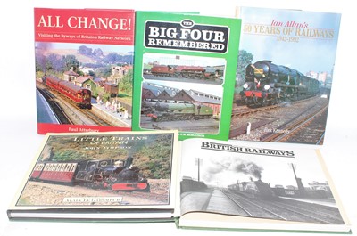 Lot 217 - Five general interest/picture books.  Railway...
