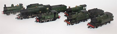 Lot 427 - Six assorted makes GWR locos (3x tank, 3x...