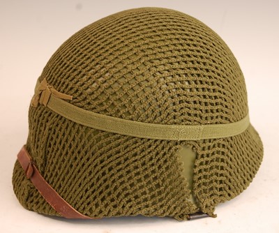 Lot 2421 - A Danish M1948 steel helmet, with...