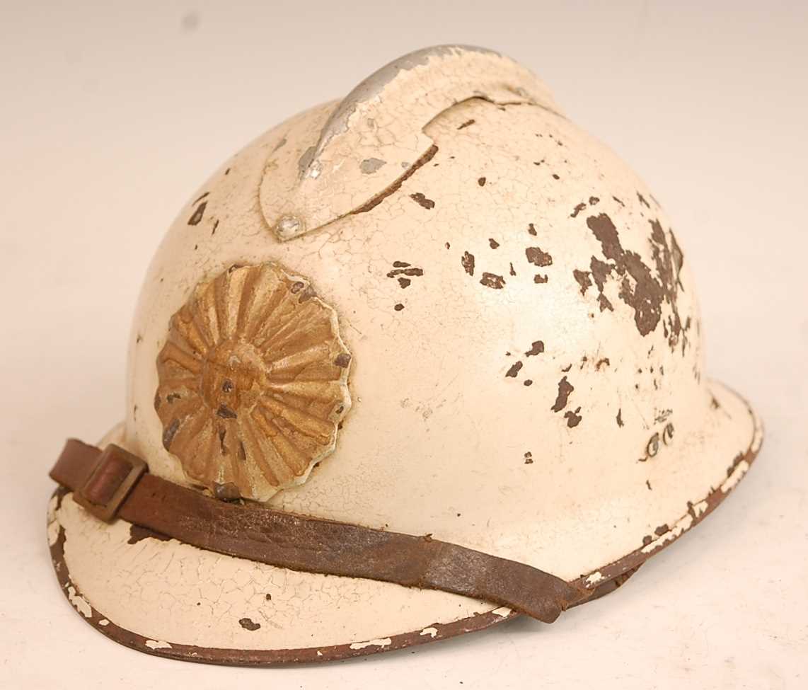 Lot 145 - A French M26 Adrian helmet, painted with with...