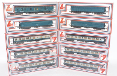 Lot 406 - Ten Lima vehicles:- blue/grey coaches, 3 x...