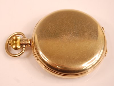 Lot 3145 - An Uno gent's 9ct gold cased half hunter...