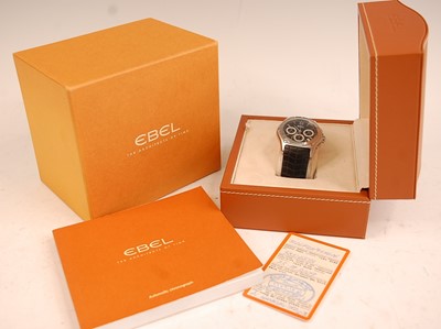 Lot 3164 - A gent's Ebel Classic Wave chronograph...