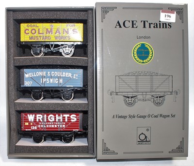 Lot 196 - ACE Trains coal wagons set 6 comprising 3...