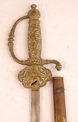 Lot 2255 - A Persian dress sword, having a 70cm double...