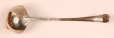 Lot 3060 - A modern silver soup ladle, in the Old English...