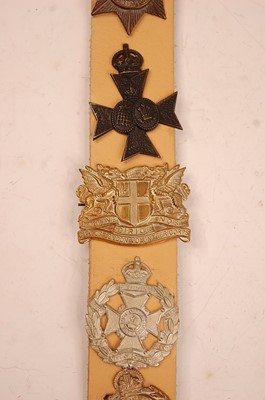 Lot 2190 - A collection of cap badges and insgnia to...