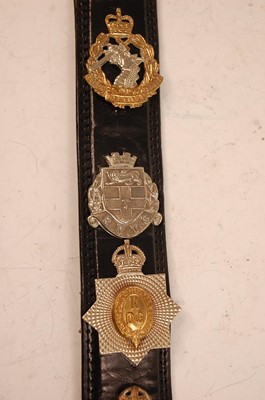 Lot 2195 - A collection of cap badges and insignia to...