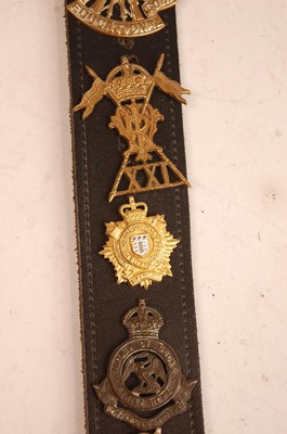 Lot 2197 - A collection of cap badges and insignia to...