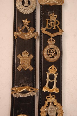 Lot 2199 - A collection of cap badges and insignia to...