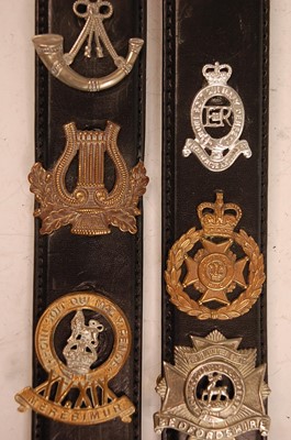 Lot 2199 - A collection of cap badges and insignia to...
