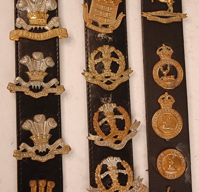 Lot 2201 - A collection of cap badges and insignia to...
