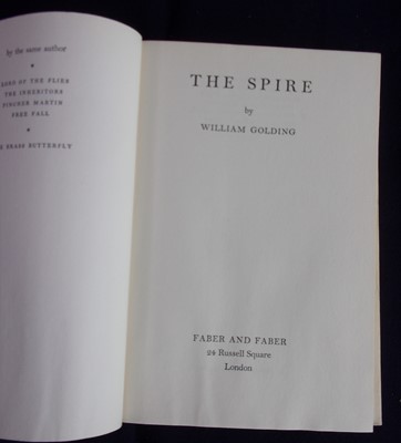 Lot 3006 - GOLDING, William. The Spire. Faber & Faber,...