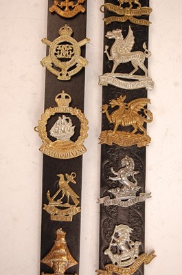 Lot 2204 - A collection of cap badges and insignia to...