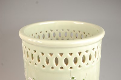 Lot 3234 - A Japanese celadon glazed stoneware stick /...