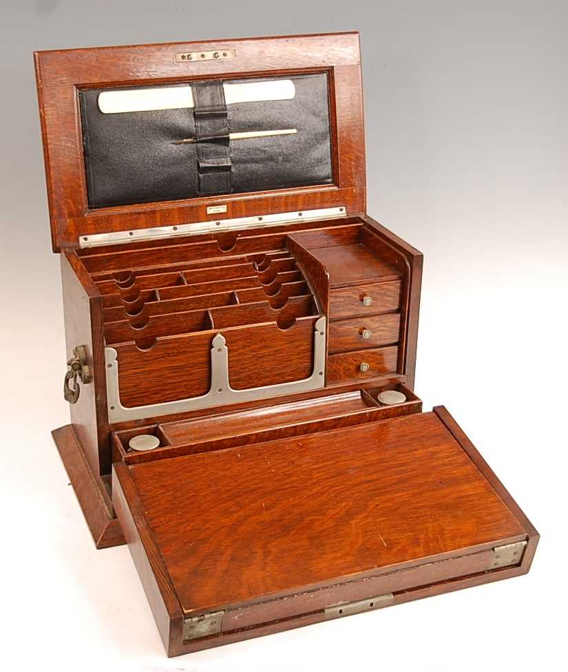 Oak Stationery Box, Circa 1900