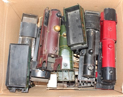 Lot 223 - A large box containing part built brass 4-4-0...