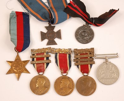 Lot 2158 - A collection of various medals to include a WW...