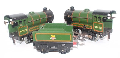 Lot 226 - Two Hornby type 51 clockwork locos, but only...
