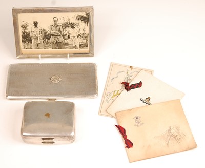 Lot 2447 - A George VI silver pocket cigarette case, of...