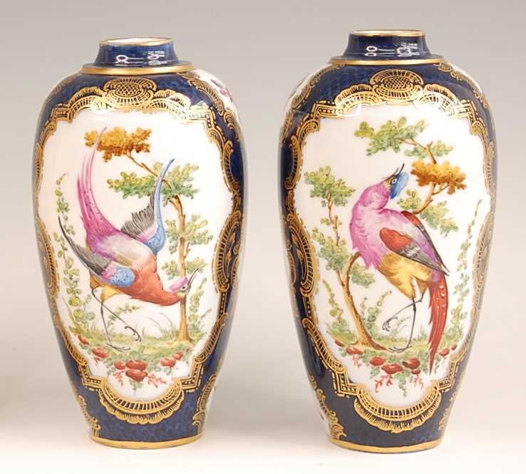 Lot 3035 - A pair of Paris porcelain vases after the...