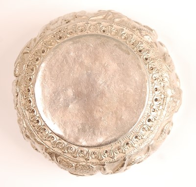 Lot 3228 - An Indian white metal bowl, the whole...