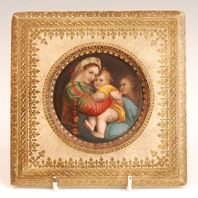 Lot 3214 - 19th century continental school - Madonna and...