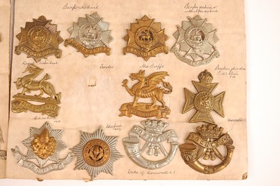 Lot 2213 - A collection of cap badges and insignia to...