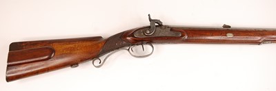 Lot 2550 - A 19th century percussion sporting rifle, the...