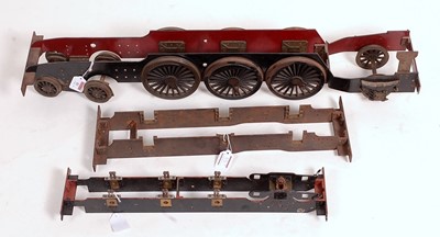 Lot 83 - 3 various locomotive chassis frames to include...
