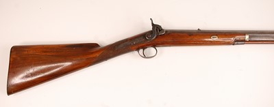 Lot 2546 - A 19th century percussion sporting rifle, the...