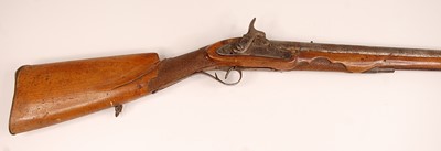 Lot 2331 - A 19th century percussion rifle (flintlock...