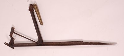 Lot 2553 - A 19th century iron gamekeepers/poachers alarm...