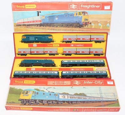 Lot 395 - Two Triang Hornby Train Sets:- R644A InterCity,...
