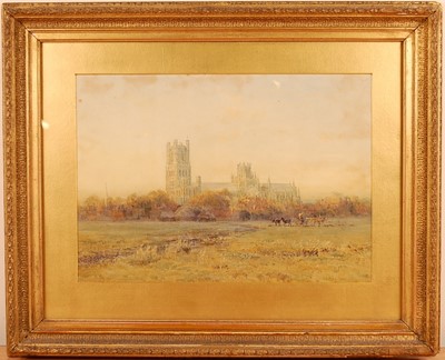 Lot 3285 - Harry T Hine (1845-1941) - Ely, watercolour,...
