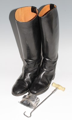 Lot 2525 - A pair of Regent ladies black leather calf...