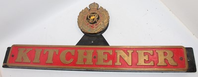 Lot 89 - AMENDED Original Railway "Kitchener" name...