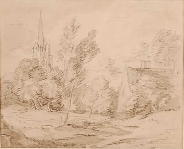 Lot 3270 - Thomas Gainsborough (1727-1788) - Scene near...